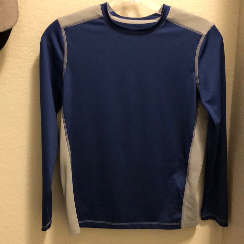 Boys microfiber long sleeve shirt. Size 10